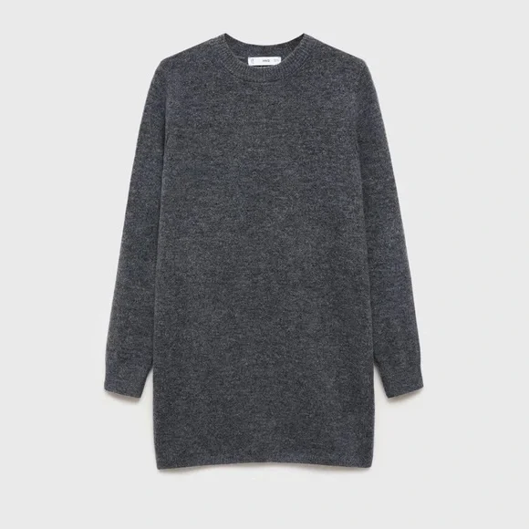 Mango Grey knitted shift dress NWT - Picture 2 of 6